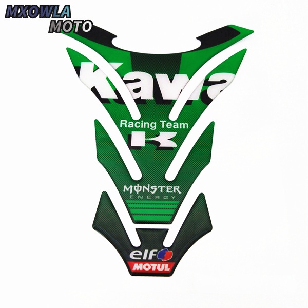 3D Carbon Look Motorcycle Tank Pad Protector Decal Stickers Case for  Z250 Z300 Z650 Z750 Z800 Z900 