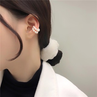 ear cuff ที่หนีบหูมุกรูปตัว C