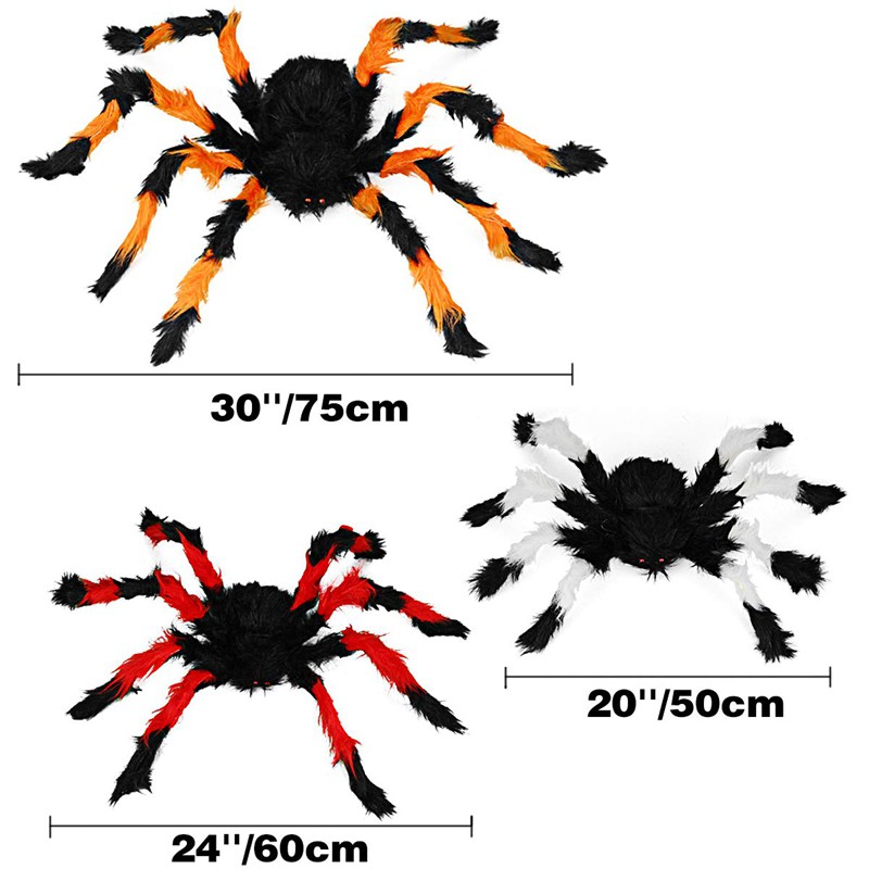 fake spiders for halloween