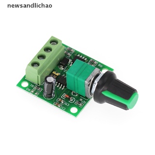 Newsandlichao สวิตช์ควบคุมความเร็วมอเตอร์ 1.8V 3V 5V 6V 12V 2A PWM Dc 1803BK