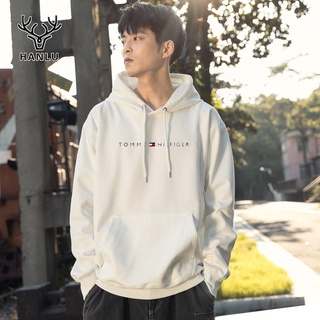 HANLU เสื้อกันหนาวมีฮู้ด 14 สี [L-3XL] เสื้อมีฮู้ดลายการ์ตูนญี่ปุ่น Graffiti Hoodie เสื้อกันหนาวมีฮู้ดขนาดใหญ่สำหรับผู้ชาย