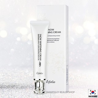 Esfolio Snow Whitening Cream 30ml ผลิตภัณฑ์สำหรับดูแลผิวหน้าสูตรพรีเมี่ยมจากเกาหลี