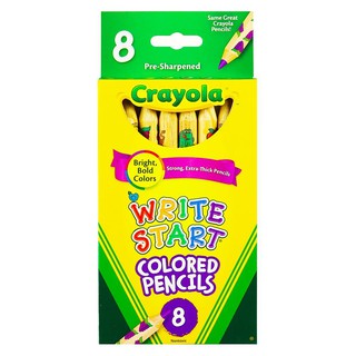 งานศิลปะ สีไม้ไร้สารพิษ CRAYOLA 8 สี อุปกรณ์เครื่องเขียน ของใช้ภายในบ้าน COLORED PENCILS CRAYOLA 8 COLORS