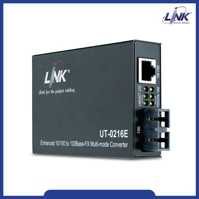 Link UT-0216E Fiber Optic Media converter SC Multimode