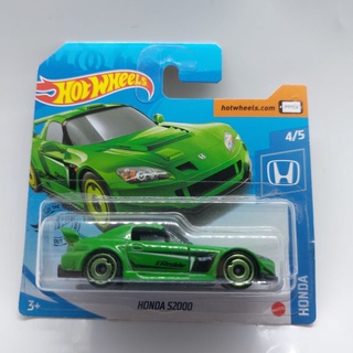 รถเหล็ก Hotwheels HONDA S2000 สีเขียว แพคสั้น (ib025)oh