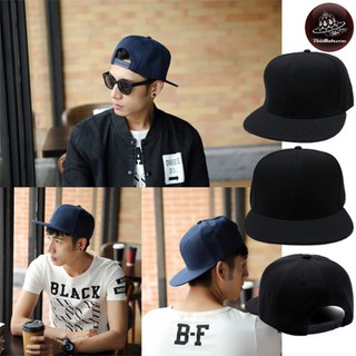 หมวกฮิปฮอป เปล่า สีดำ ด้านหลังเป็นSNAPBACK ปรับไซด์ได้ รุ่น F5Ah47-0020 แบรนด์ iDenGo