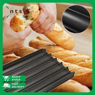 NTS พิมพ์อบขนมปังฝรั่งเศษ 4 แถว พิมพ์อบขนมปัง ขนมปังฝรั่งเศษ Baguette Tray (Non-stick) รุ่น SN1594