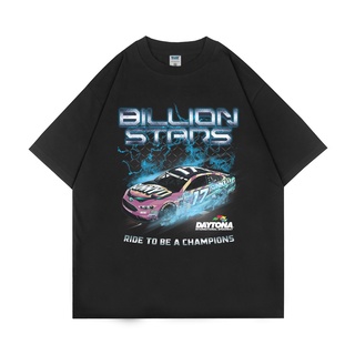 เสื้อยืด | เสื้อยืด ขนาดใหญ่ | Nascar DAYTONA | สีดํา | Billionstars | Series ชุดวินเทจ