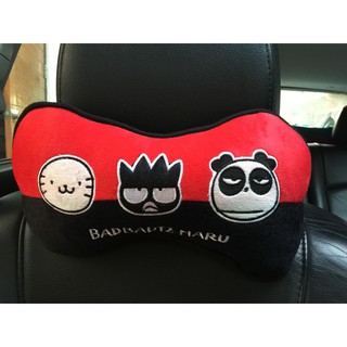 ลิขสิทธิ์แท้ แบดแบดมารุ หมอนรองคอ ทรงกระดูก ในรถยนต์ 1 ชิ้น Bad Badtz-Maru 1pc Car Neck Rest Cushion Head Pillow