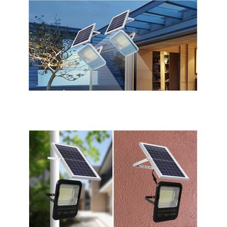 GUGI Solar light 100W 150W 200W 300W LED solar Waterproof สปอตไลท์ โซล่าเซลล์ รุ่นพี่บิ๊ก รุ่นมีรีโมทตั้งเวลา ปรับแสงได้