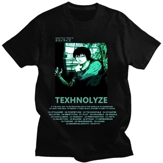 เสื้อยืดแขนสั้นลําลอง พิมพ์ลายการ์ตูนอนิเมะ Texhnolyze Serial Experiments Lain สไตล์สตรีท สําหรับผู้ชาย และผู้หญิง