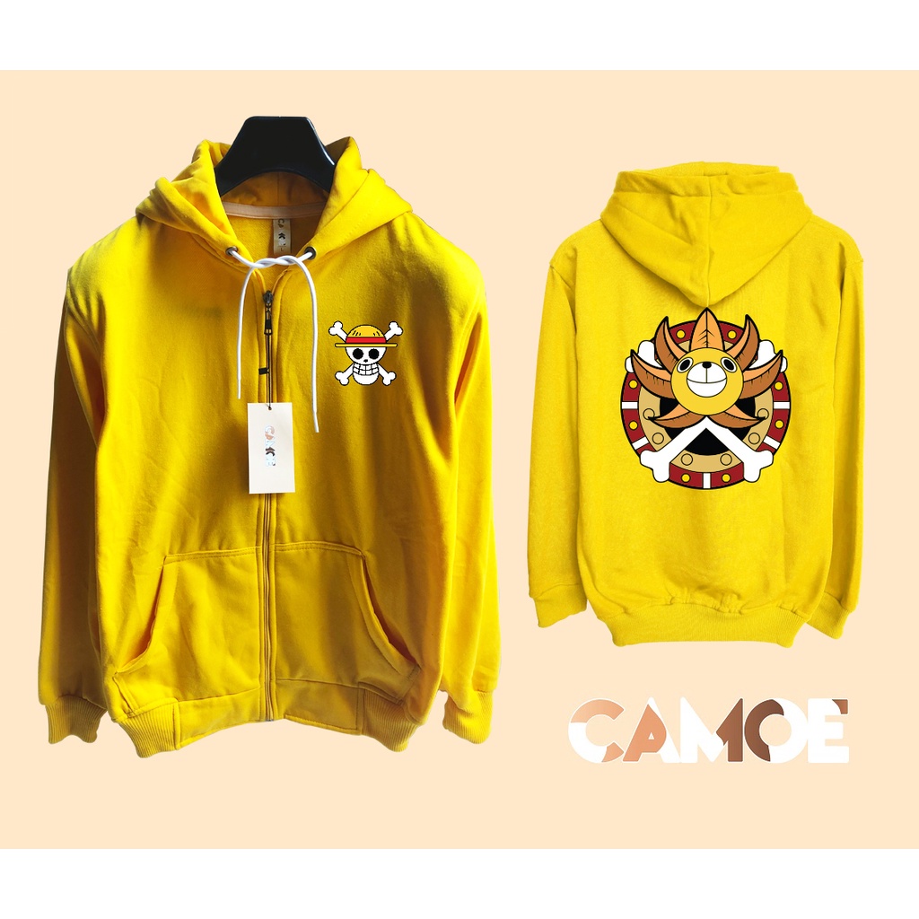 One piece Thousand Sunny Pirate Ship Anime Zipper Hoodie Jacket