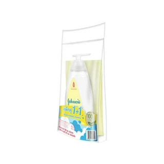 [เซ็ต]จอห์นสัน สบู่อาบน้ำคอตตอนทัช บาธ 500 มล.+ถุงเติม375มล Johnson'sCotton Touch Bath 500 ml+Refill 375 ml