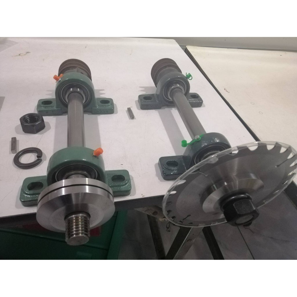 ชุดเพลาเลื่อยวงเดือน spindle saw ยาว 34 CM ใส่ใบเลื่อยรู รูปที่ 7