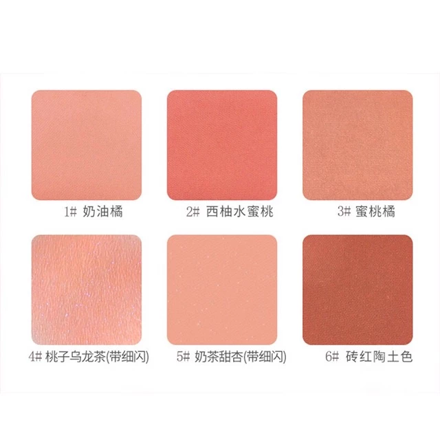 Lameila 3042 บลัชออนปัดแก้ม โทนส้มพีช-ชมพูพีช เนื้อดี thumbnail 8