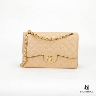 CHANEL CLASSIC 12_ BEIGE CAVIAR GHW