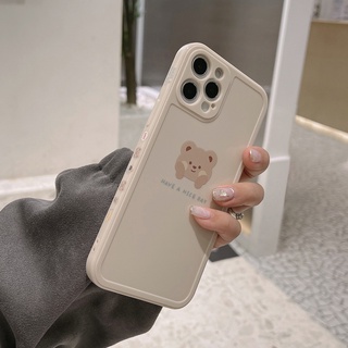 เคสซิลิโคนนิ่ม ลายหมีน่ารัก สําหรับ iPhone 15 Pro Max 15 Plus 14Pro 14ProMax 11 12 13 Pro Max mini X XS Max XR 7 8 Plus SE