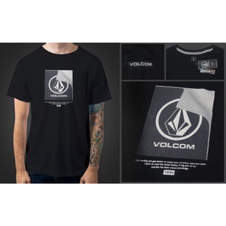 [S-5XL]เสื้อยืดแขนสั้น ลาย Volcom Surf 210 goldencloth.id สําหรับผู้ชาย