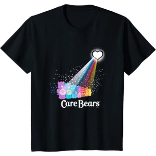 เสื้อยืดสีขาวเสื้อยืด พิมพ์ลาย Care Bears Love Light Glow สําหรับเด็กS-4XL