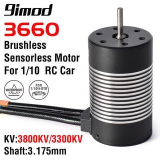 มอเตอร์เซนเซอร์ไร้แปรงถ่าน 9imod 3660 กันน้ํา 3800KV 3300KV สําหรับรถบังคับ Wltoys XK 104001 1/10 Tamiya GTR Traxxas HSP