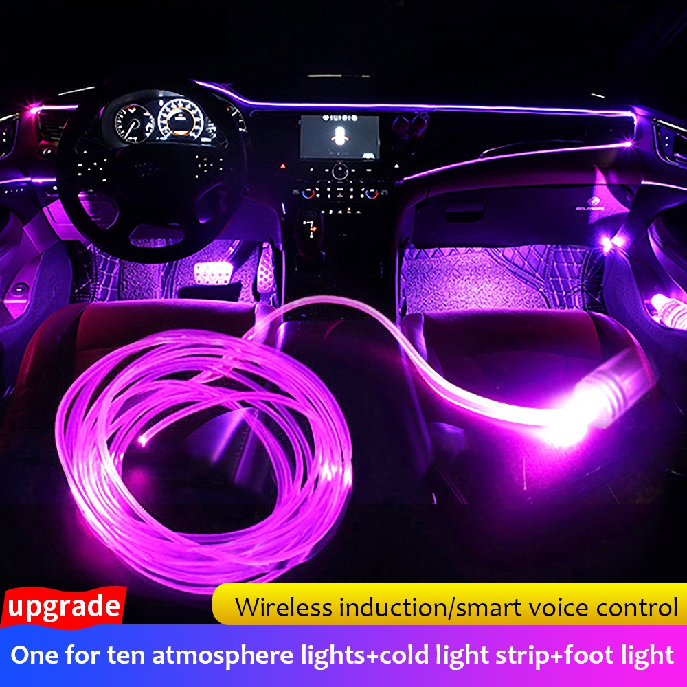 91014 In 1 RGB Ambient Light Kit Car Interior Decoration Neon Light