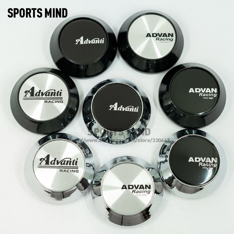 4 ชิ้น/ล็อต 65/61 มม.8 สีรถศูนย์หมวกสําหรับ ADVAN Racing Advanti RACING WHEEL Emblem โลโก้จัดแต่งทรงผมอุปกรณ์เสริม