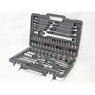 Tools Set ชุดเครื่องมือ บล็อก 82ชิ้น เหล็กCR-V ชุบโครเมี่ยม 39x28x8cm CREST