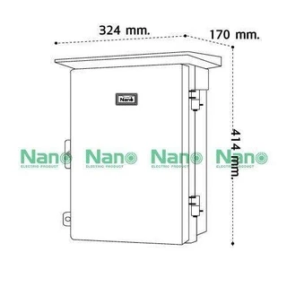 Nano ตู้กันฝนพลาสติก ตู้กันน้ำ ตู้ไฟ ตู้พลาสติก นาโน NANO 103W 103CW 103W-NNP