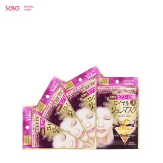 Kose Cosmeport Clear Turn Premium Royal Jelly Mask มาส์กบำรุงผิวหน้า (กรดไฮยารูลอนิก) (30กรัม x 4ชิ้น)