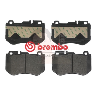 P50 123B ผ้าเบรก-F-แท้ BREMBO รุ่น Black : BENZ C-Class (W205/S205) AMG 13-&gt; การันตีคุณภาพมาตรฐานโดย " เครอป อะไหล่ยนต์"