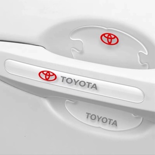 สติกเกอร์ฟิล์มติดมือจับประตูรถยนต์ กันรอยขีดข่วน สําหรับ Toyota