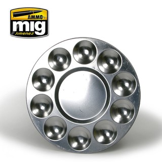 Ammo By MIG - AMIG8009 ALUMINIUM PALLET (10 WELLS)