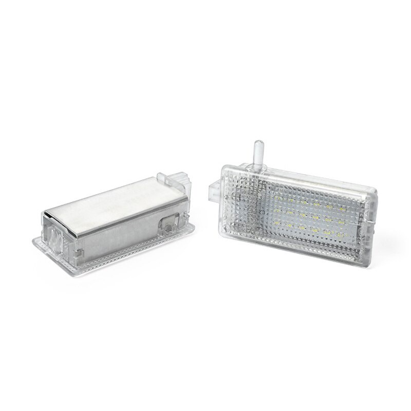 2PCS สําหรับ Footwell กระเป๋าเดินทาง Trunk Boot ถุงมือกล่องไฟ LED สําหรับ E46 2D E46 3D E46 4D E46 5