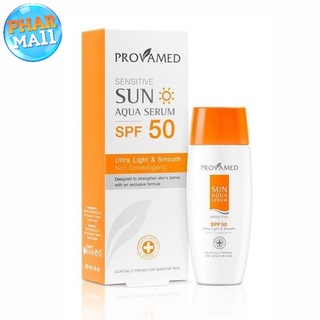 PROVAMED SENSITIVE SUN AQUA SERUM SPF 50 PA+++ - โปรวาเมด เซนซิทีฟซันอควา เซรั่มเอสพีเอฟ 50 พีเอ+++ ครีมกันแดด (40 ML)