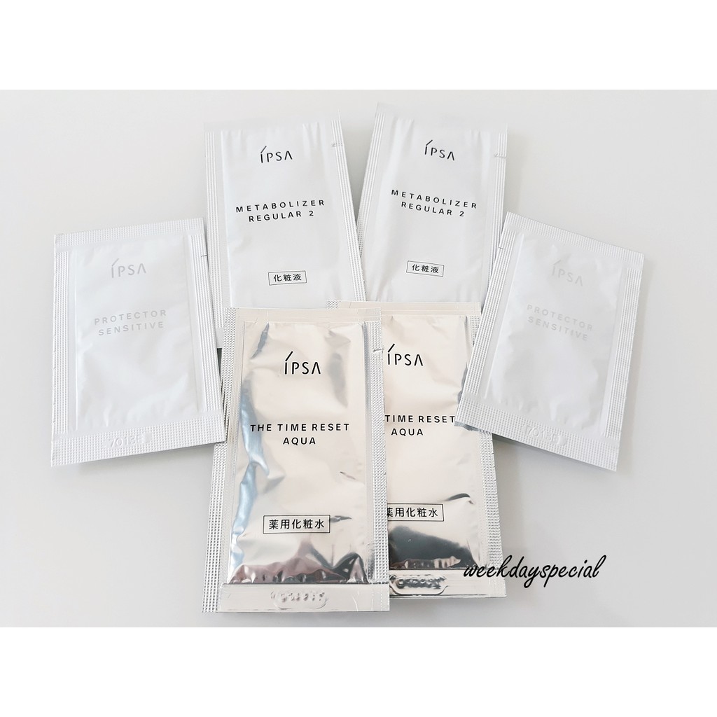 แท้ 100% [Tester 3 ชิ้น] IPSA ME Metabolizer Regular 2, The Time reset , Protector Sensitive