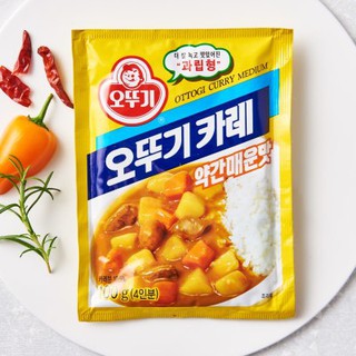พร้อมส่ง 카레약간매운맛 ผงสำหรับทำซอสแกงกะหรี่ Ottogi Curry Powder