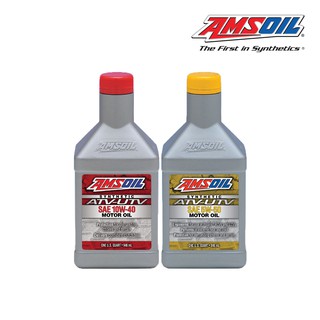 AMSOIL Synthetic น้ำมันเครื่องรถยนต์ ATV/UTV Engine Oil (แอมซอยล์) (1 QUART)