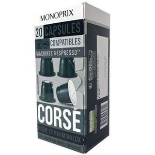 Monoprix Espresso Corse 20caps 100g.  Monoprix Espresso Corse 20 แคป 100 กรัม