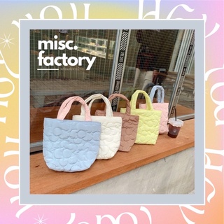 พร้อมส่งจากไทย 🛍 | misc.factory ♡ กระเป๋าถือบุนวม นุ่มนิ่ม สไตล์เกาหลี สีสันน่ารักสดใส