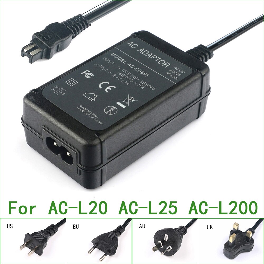 AC Power Adapter Charger สําหรับ Sony HDR-CX110E HDR-CX115 HDR-CX130 HDR-CX130E HDR-CX150R-CX150E HD