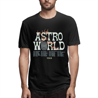 เสื้อผ้าผชเสื้อยืดแขนสั้นลําลอง พิมพ์ลาย LLM Travis Scott Astroworld Wish You Were Here Tour Merch Jack Series คุณภาพสูง