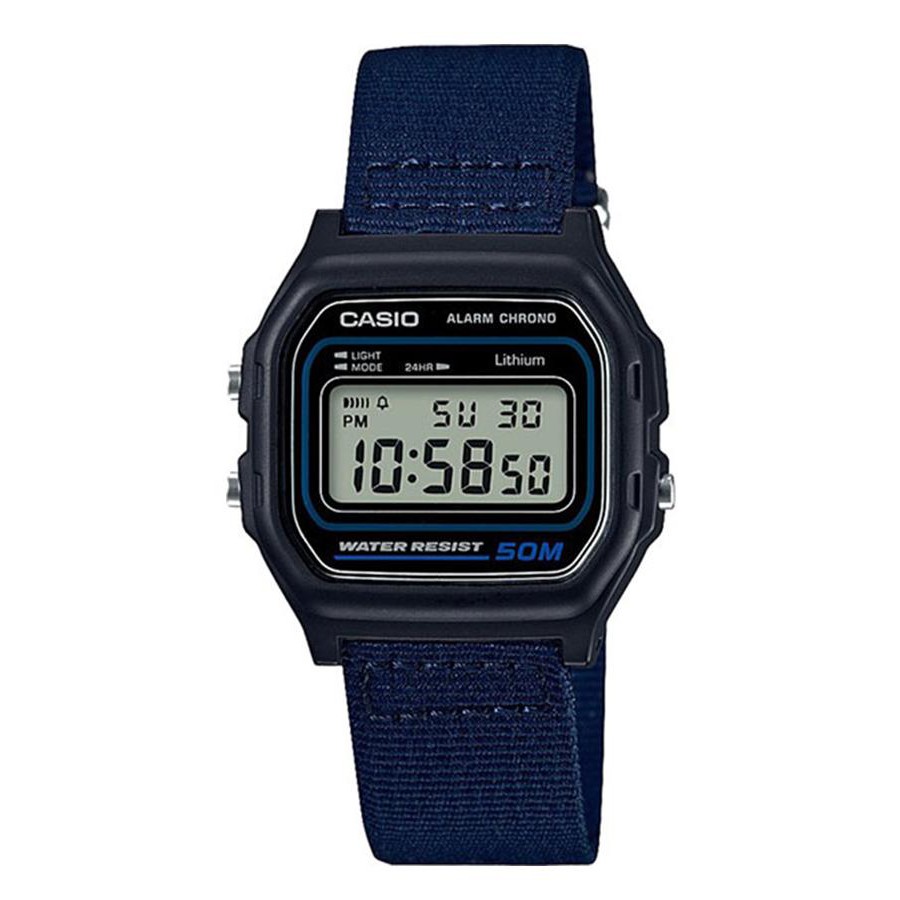 Casio Standard นาฬิกาข้อมือผู้ชาย สายไนล่อน รุ่น W-59B-2A - สีดำ