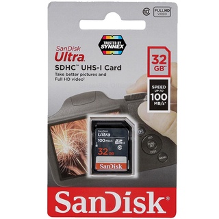 SANDISK ULTRA SDHC UHS-I 32 GB CLASS 10 100MB