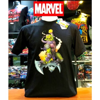 เสื้อยืดMarvel_ลิขสิทธิ์แท้ลายGreenGoblin.สีดำ(mvx-142)