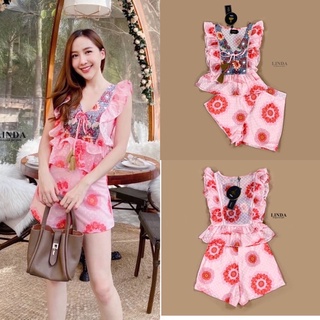 set เสื้อ+กางเกงพิมพ์ลาย น่ารักมากๆ ป้าย Linda