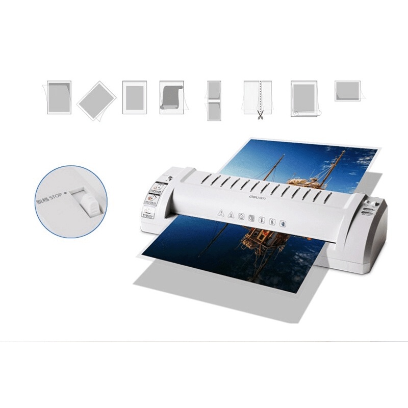 Deli เครื่องเคลือบบัตรและกระดาษ เคลือบเอกสาร ขนาด A4 - รูปที่ 5