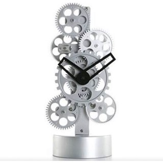 สินค้าพร้อมส่งจากไทย Fashion Art Desk Clocks Radar Table Gear Clock Modern Design