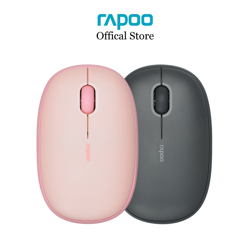 เมาส์ Rapoo M650 Silent Multi-mode Wireless Mouse Dark Grey (รับประกันศูนย์ Synnex 2 ปี)