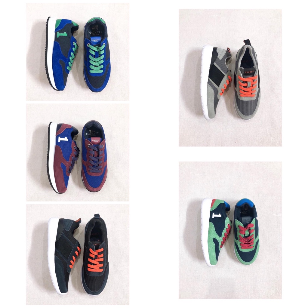 [ภาพจริง] รองเท้ากีฬาเด็กชาย Hackett - มีหลายรุ่น - สินค้าส่งออกขายปลีก ขนาด 25-40,[TG11] - POOHS HO
