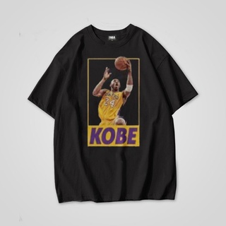 การพิมพ์ฝ้ายเสื้อยืดแขนสั้น พิมพ์ลาย Nba KOBE BRYANT พร้อมป้ายพรีเมียมS-4XL